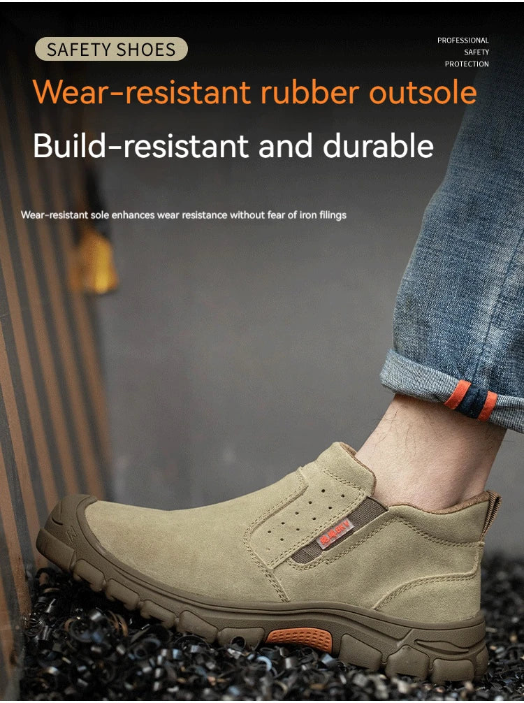 Mens Work Boots Composite Toe Safety Footwear