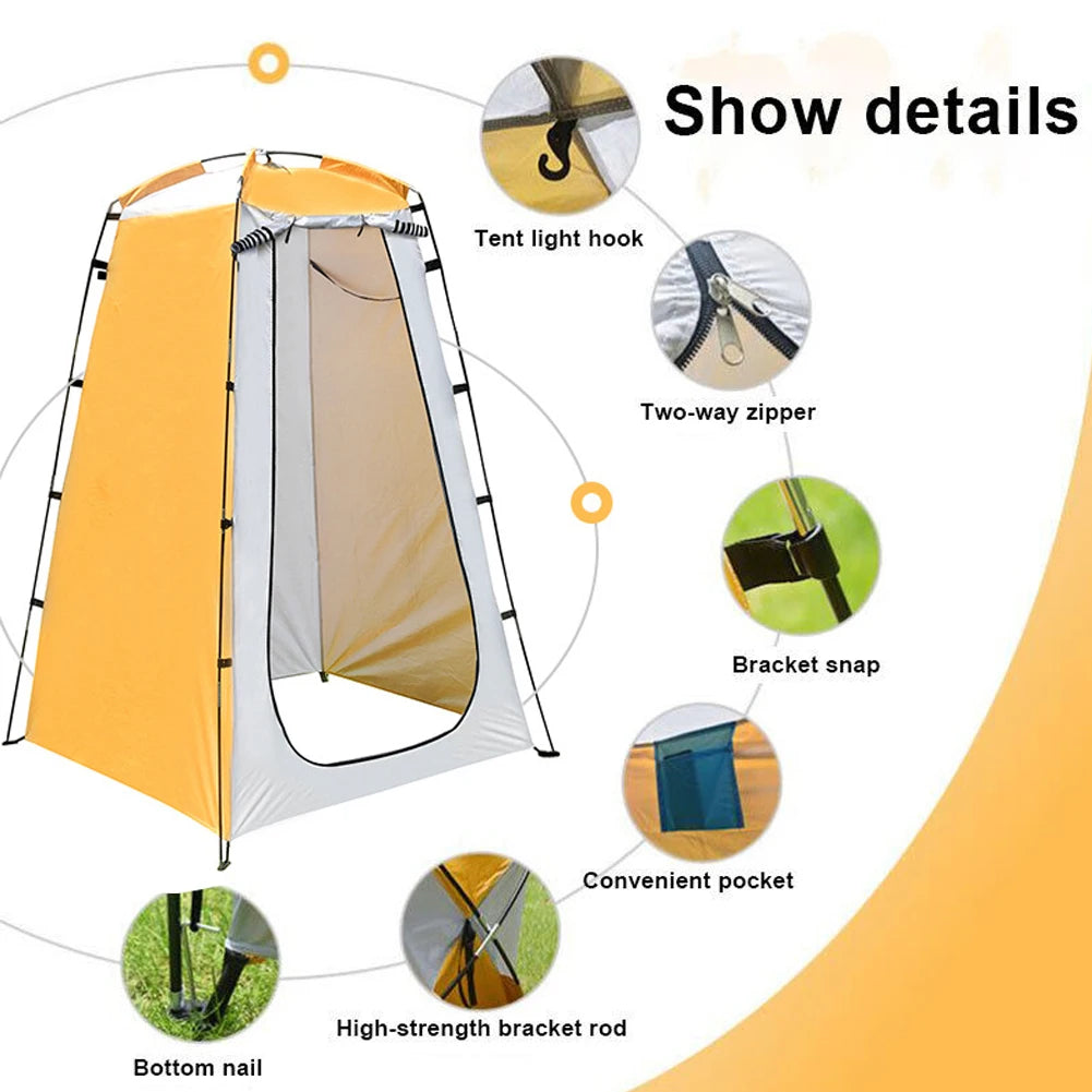Portable Privacy Shower Tent Outdoor Waterproof Changing Room Shelter