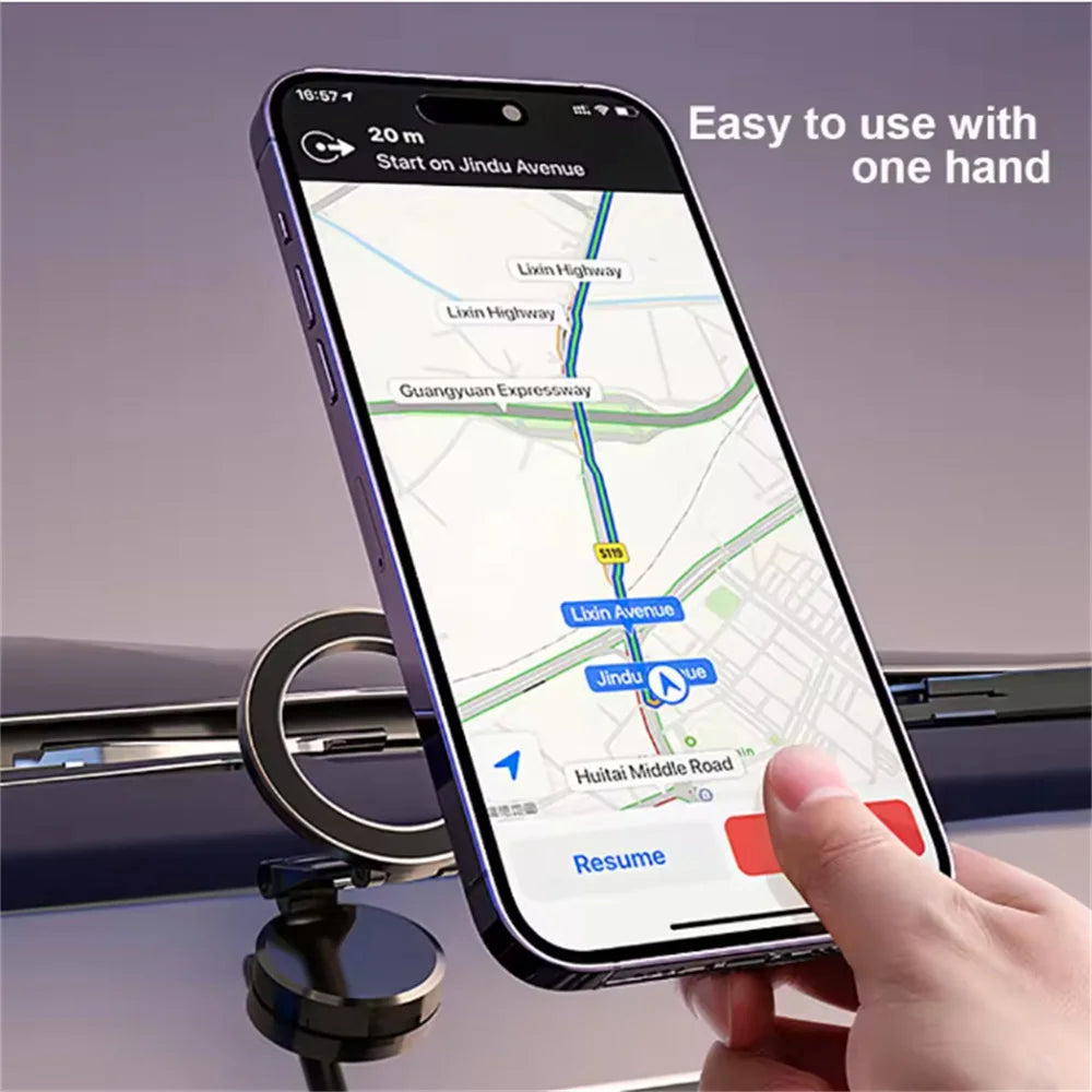 Folding Magnetic Car Compact Cell Phone Holder  for iPhone 14 13 12 Pro
