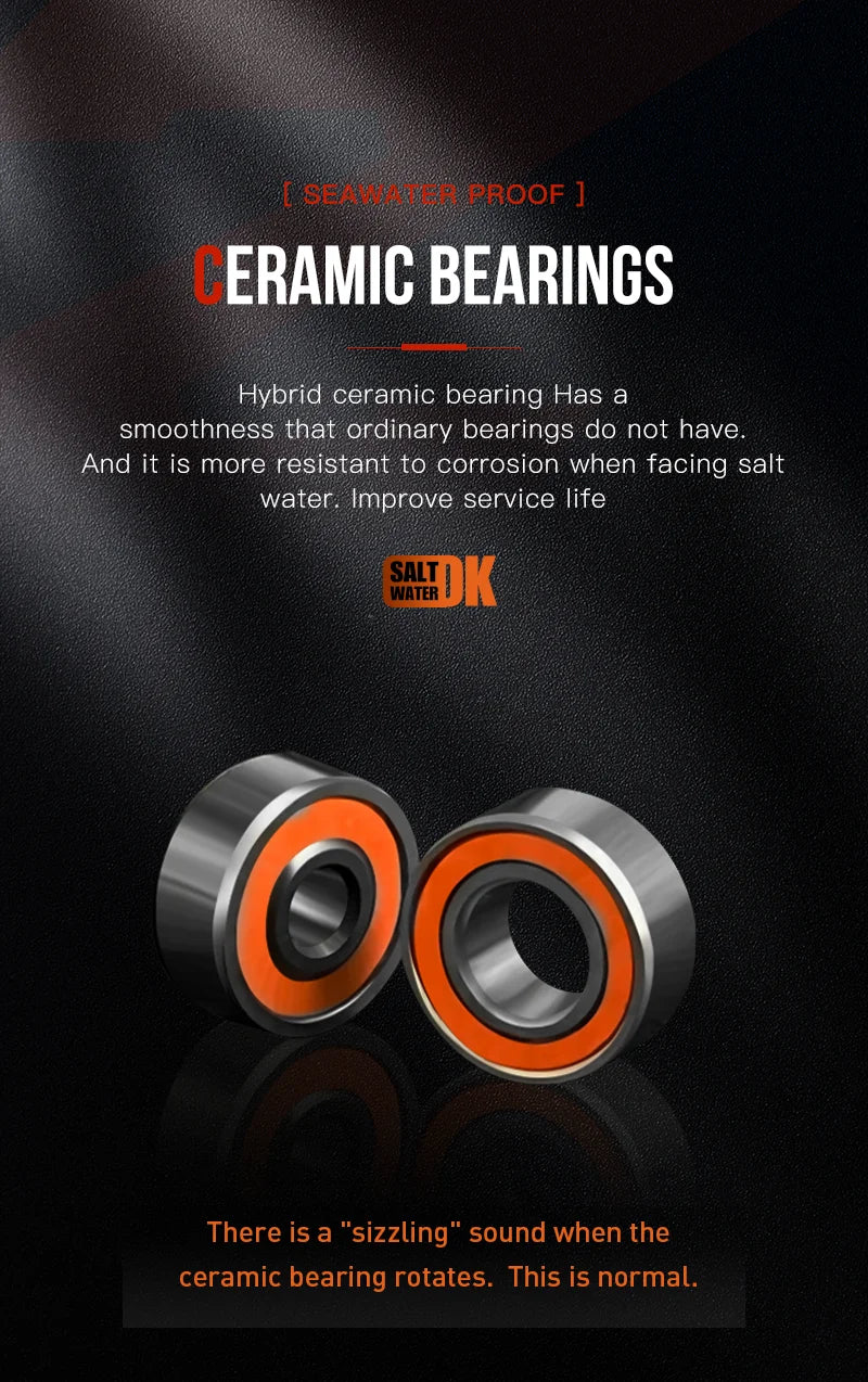Baitcasting Reel 7.3:1 Hybrid Ceramic Bearing Carbon Fiber Washer Dual Bearing