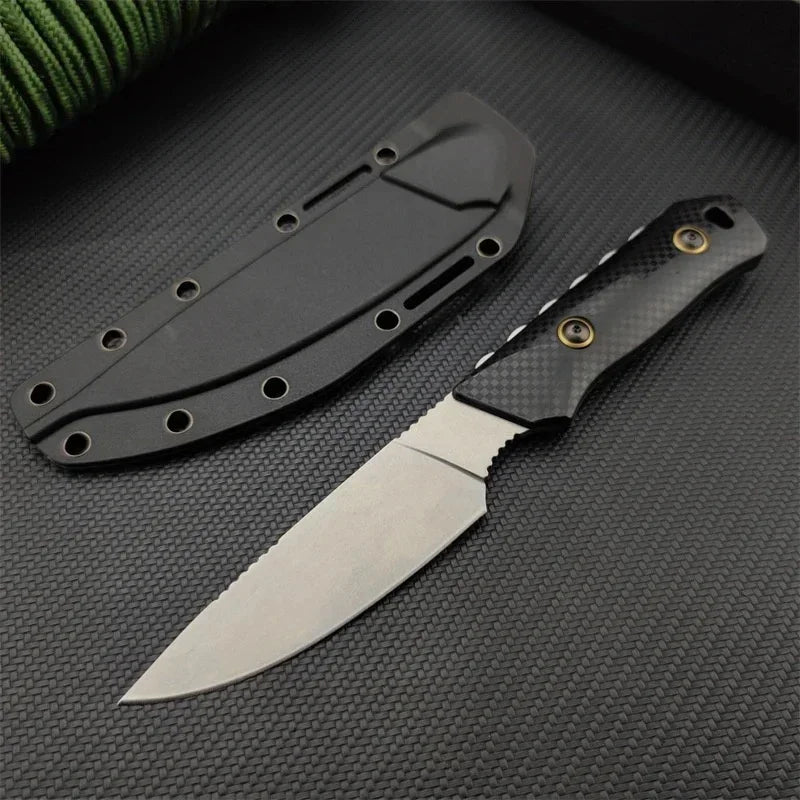 Orange Fixed Blade Knife D2  Blade S