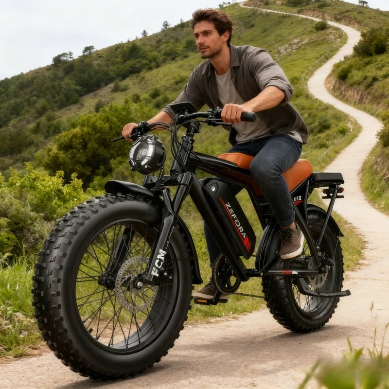 14 20 inch Electric fat bike 1000w 2000w 30-50MPH 30-60Miles Adjustable front brake seat,For Cycling Electric Bicycle