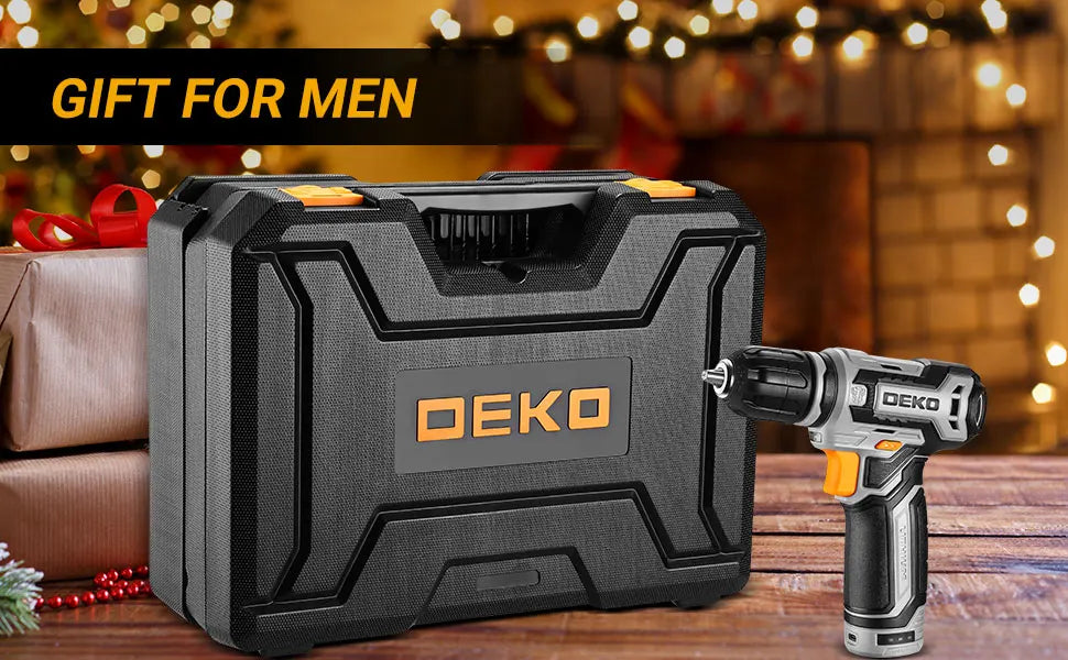Mechanic Toolbox with 12V Power Cordless Drill