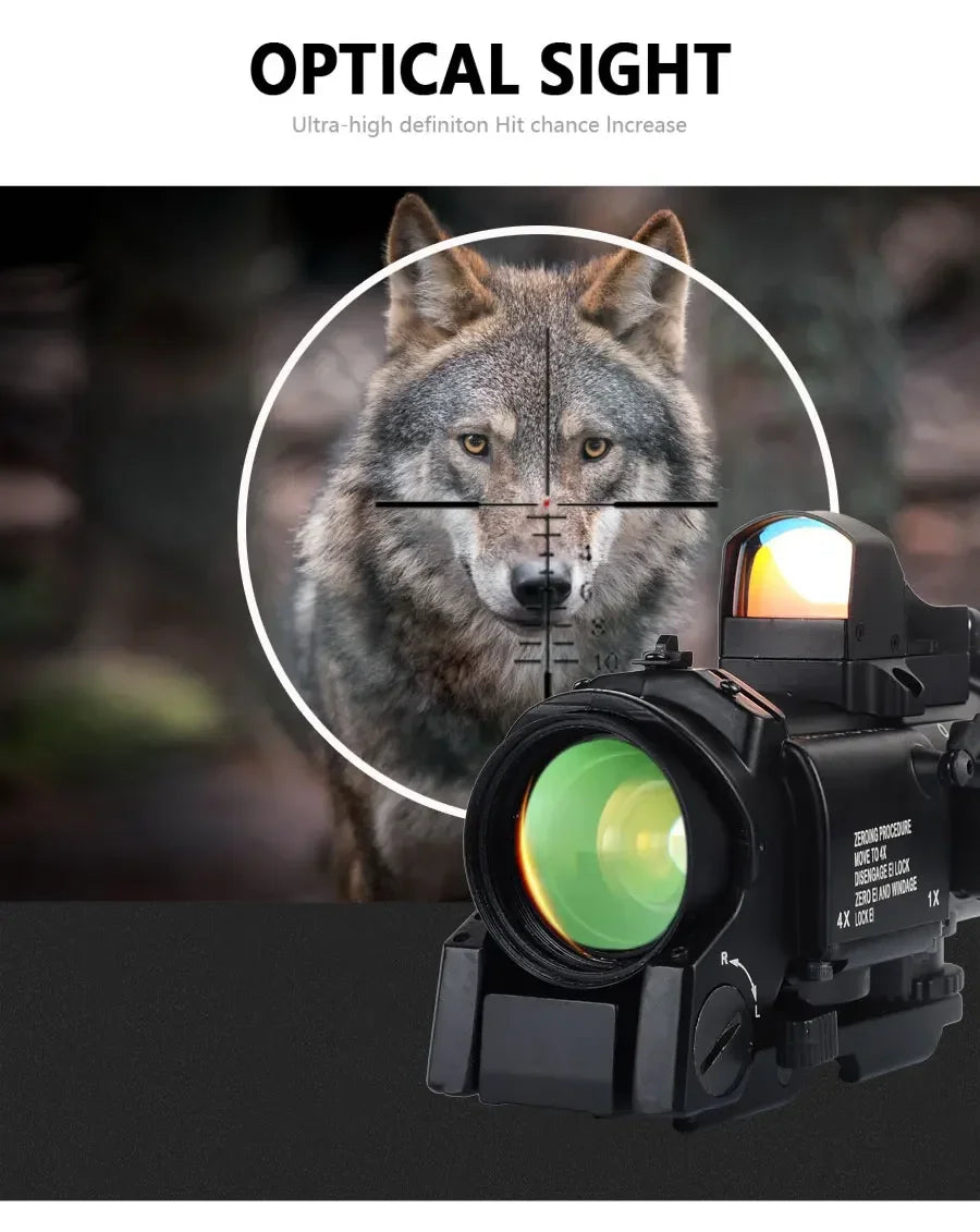 1x-4x Fixed Dual Purpose Scope  Red Dot Scope Hunting Scopes