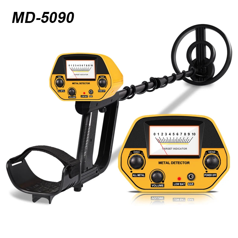 MD-5090 High Sensitivity Metal Detector Underground Portable Gold Detector Underwater Metal Finder Length Adjustable Tools