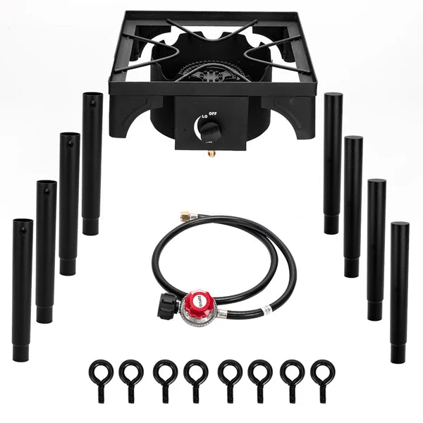 Outdoor Camp Stove High Pressure Propane Gas  (Single Burner 75000-BTU)