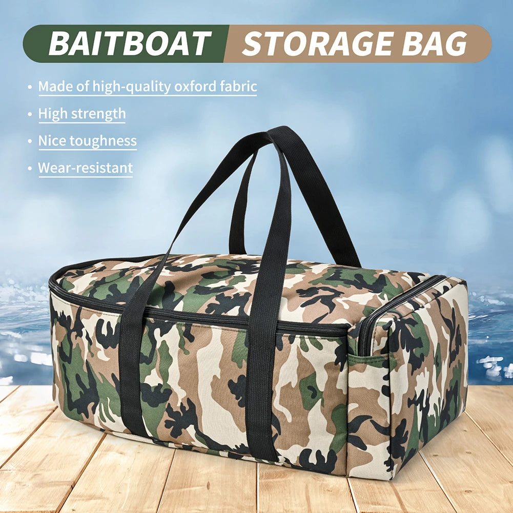 Bait Boat Carry Bag Water Repellent Fishing Tackle Bag Double Zipper