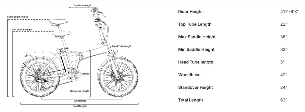 Folding Electric Bike 1000W Peak 48V  E-Bike