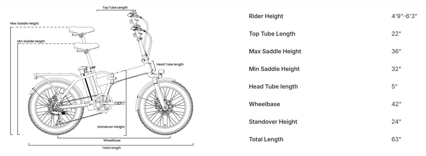 Folding Electric Bike 1000W Peak 48V  E-Bike