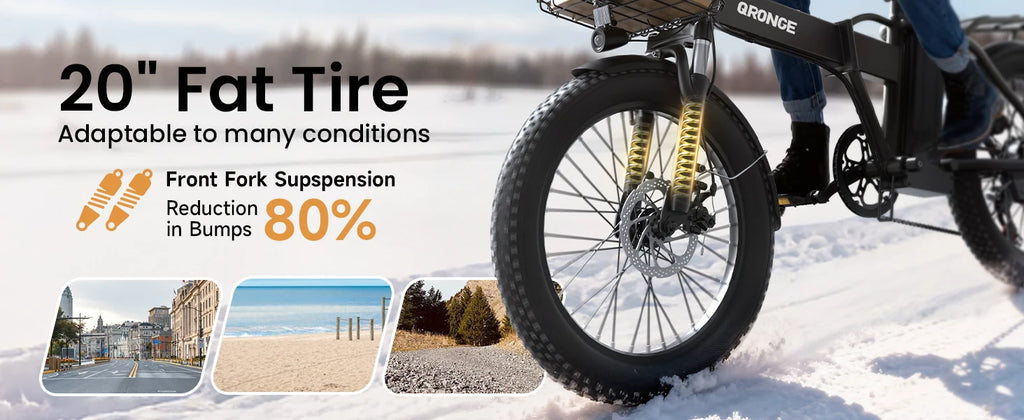 Folding Electric Bike 1000W Peak 48V  E-Bike