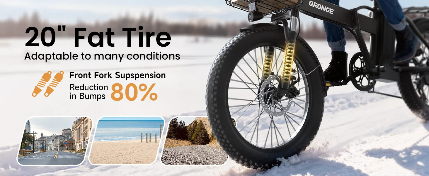 Folding Electric Bike 1000W Peak 48V  E-Bike