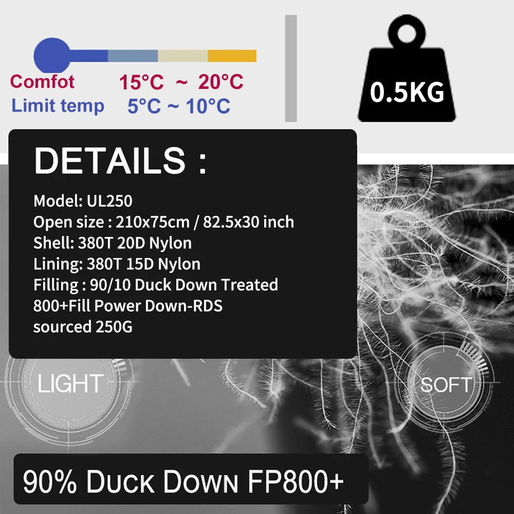 Ultralight Down Sleeping Bag