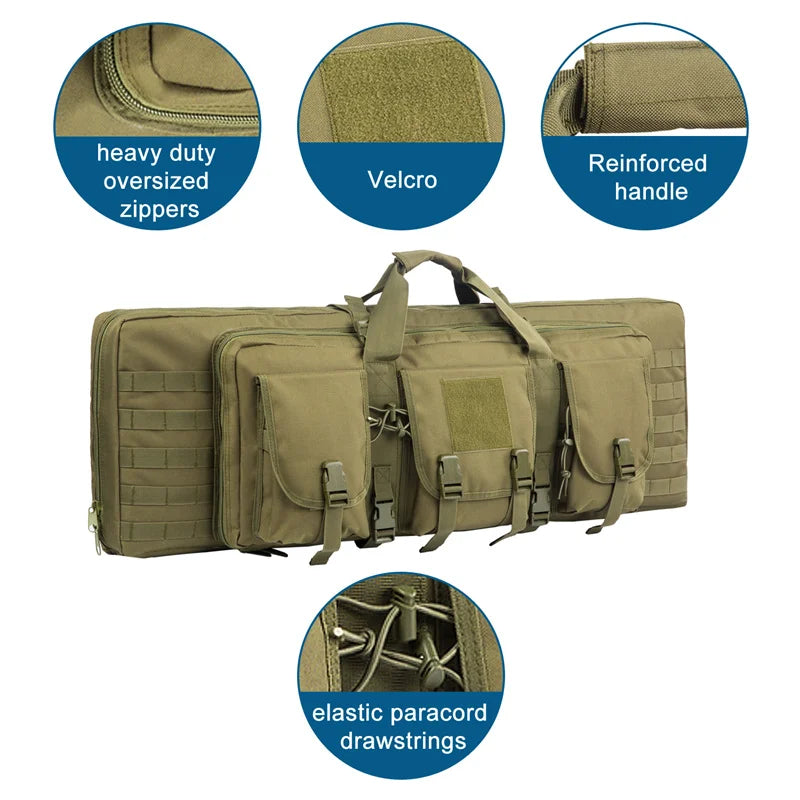 81 97 106 122cm Tactical Gun Bag Double Rifle Case