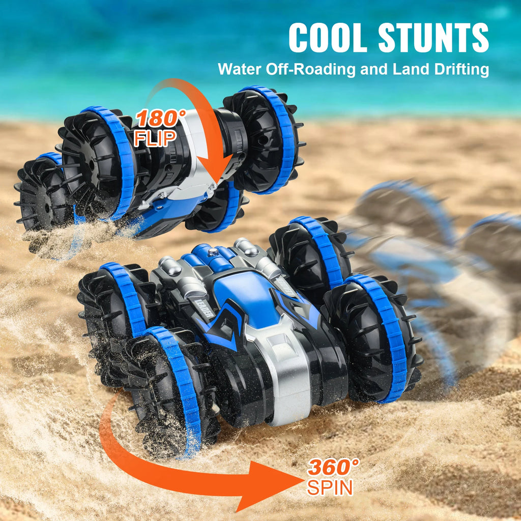 Amphibious RC Car Boat 2.4GHz 12 km/h Electric Remote Control 360°