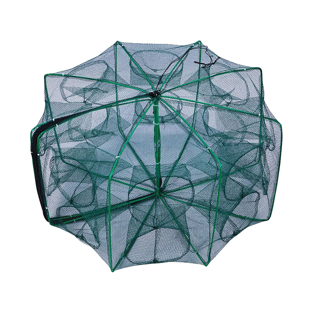 Folding fish cage trap fishing tool kit fish shrimp crayfish crab fishing net nylon material