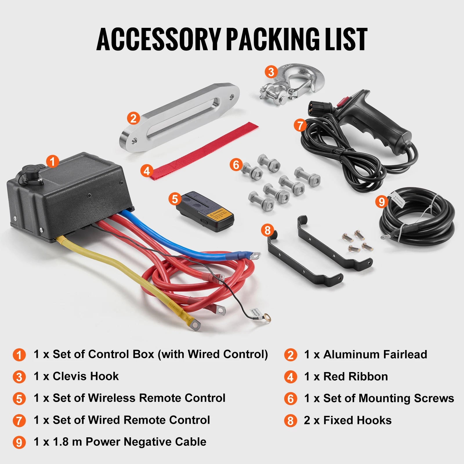 13500lbs Electric Winch Truck Winch with 80ft Synthetic Rope Wireless & Wired Remote Control