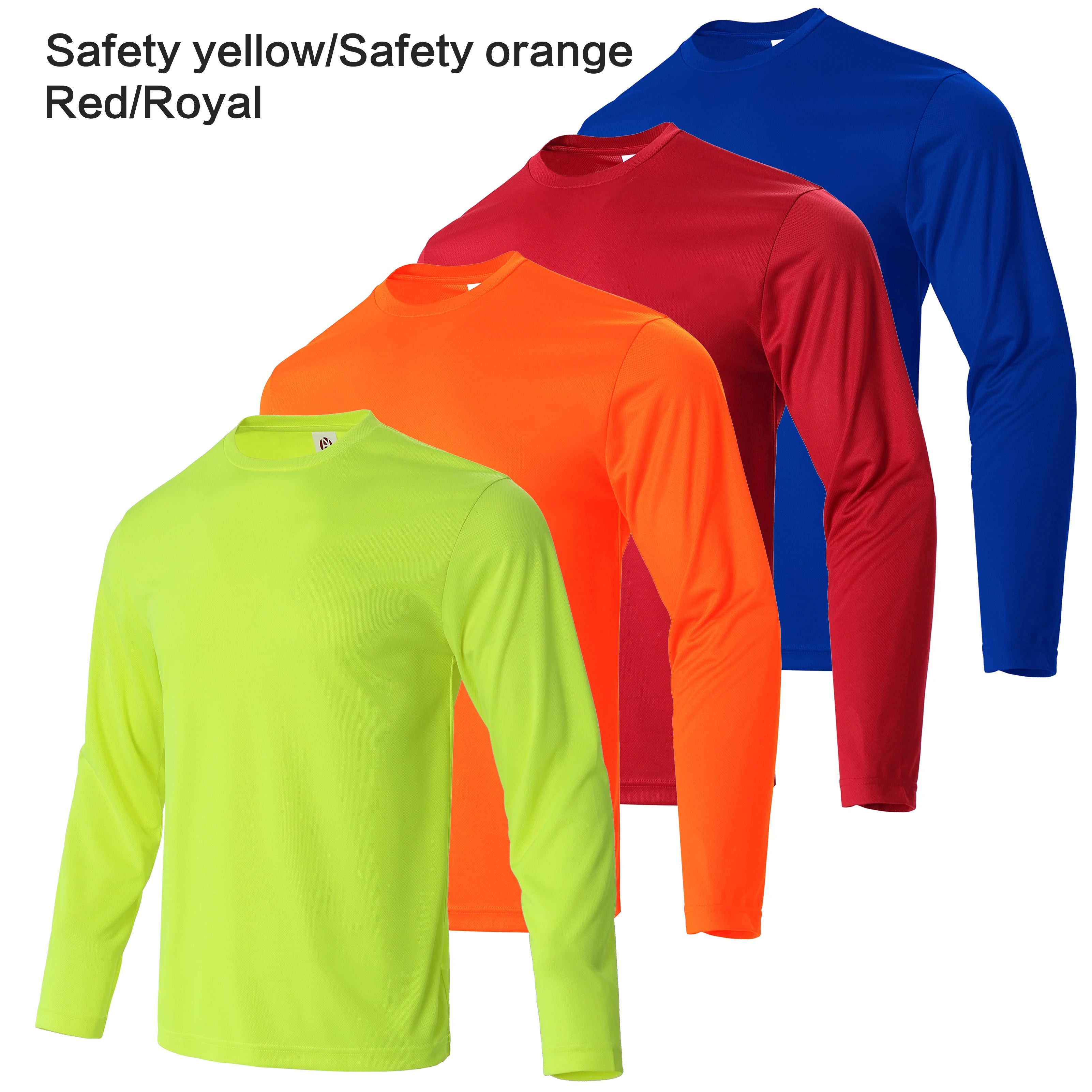 4-piece men's quick drying sports and fitness T-shirt long sleeved