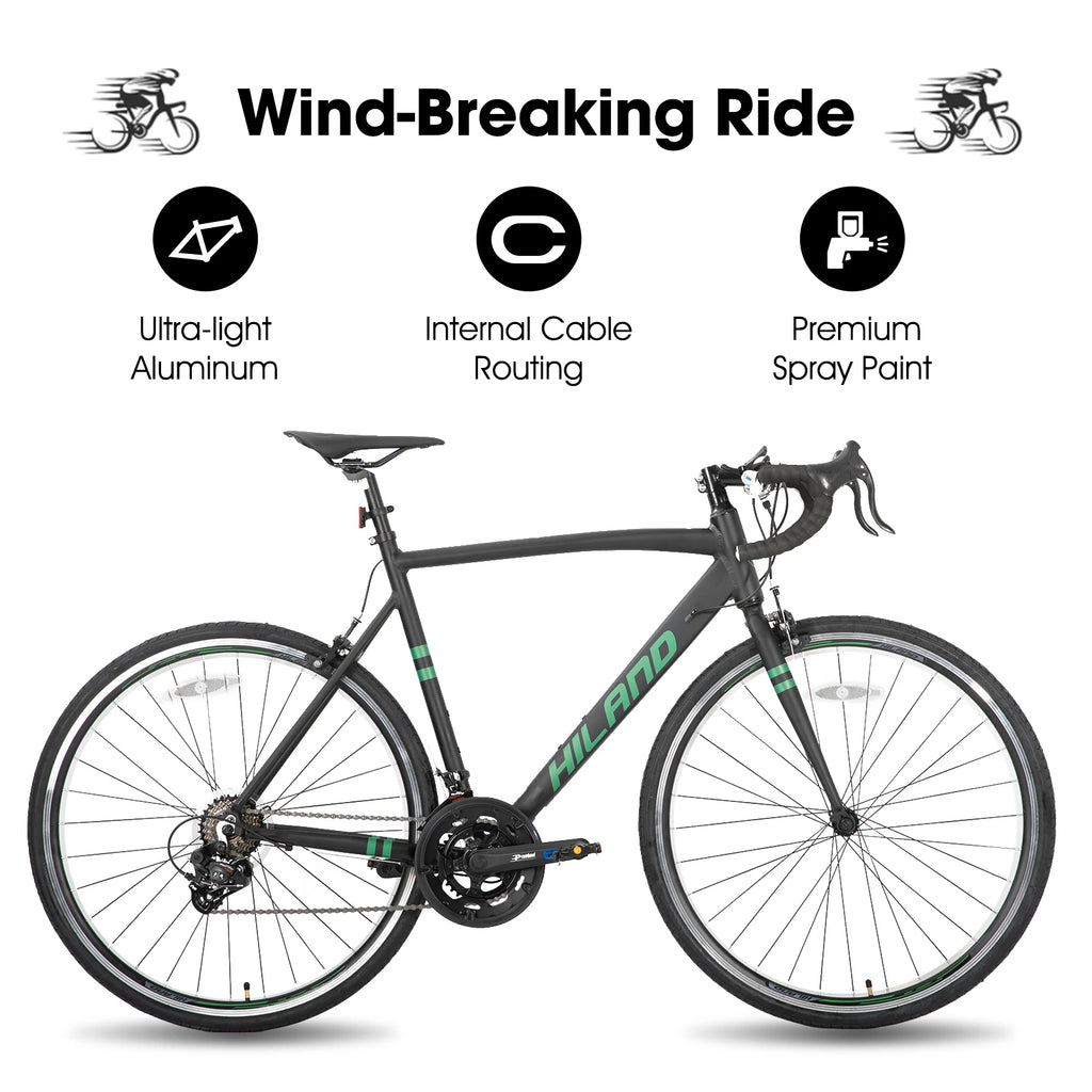 Aluminum Road Bike, 14 Speeds, 53/57cm Frame, Racing Bike