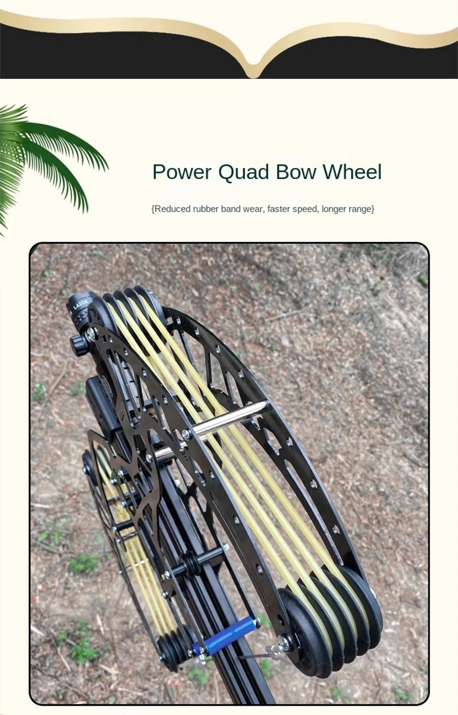 all-metal 50-round compound bow and arrow