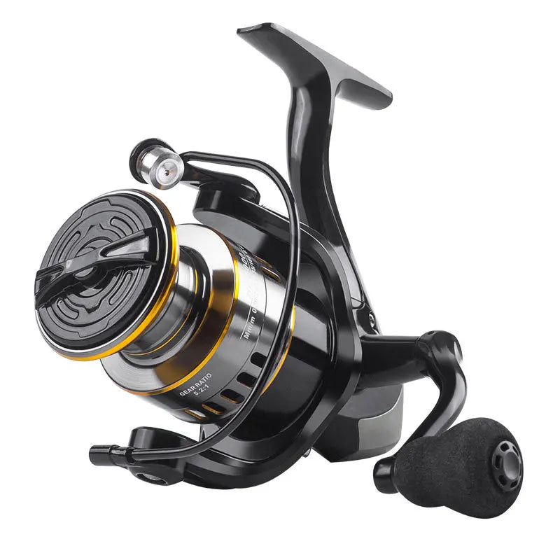 Fishing Reel, 5.2:1 Gear Ratio, 22.05lb Extraction, Aluminum Alloy Body,