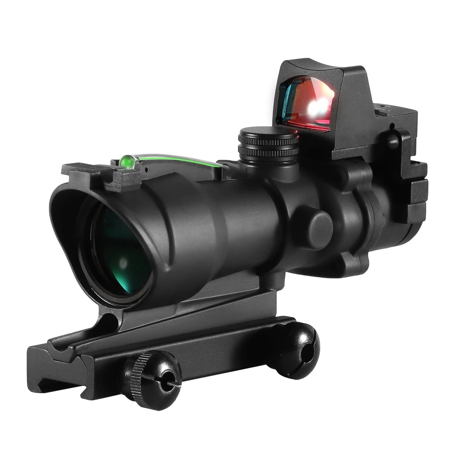 Adjustable 4x32 Red Dot 1x  4x Scope  Red Dot Tactical Scope 20mm Rail