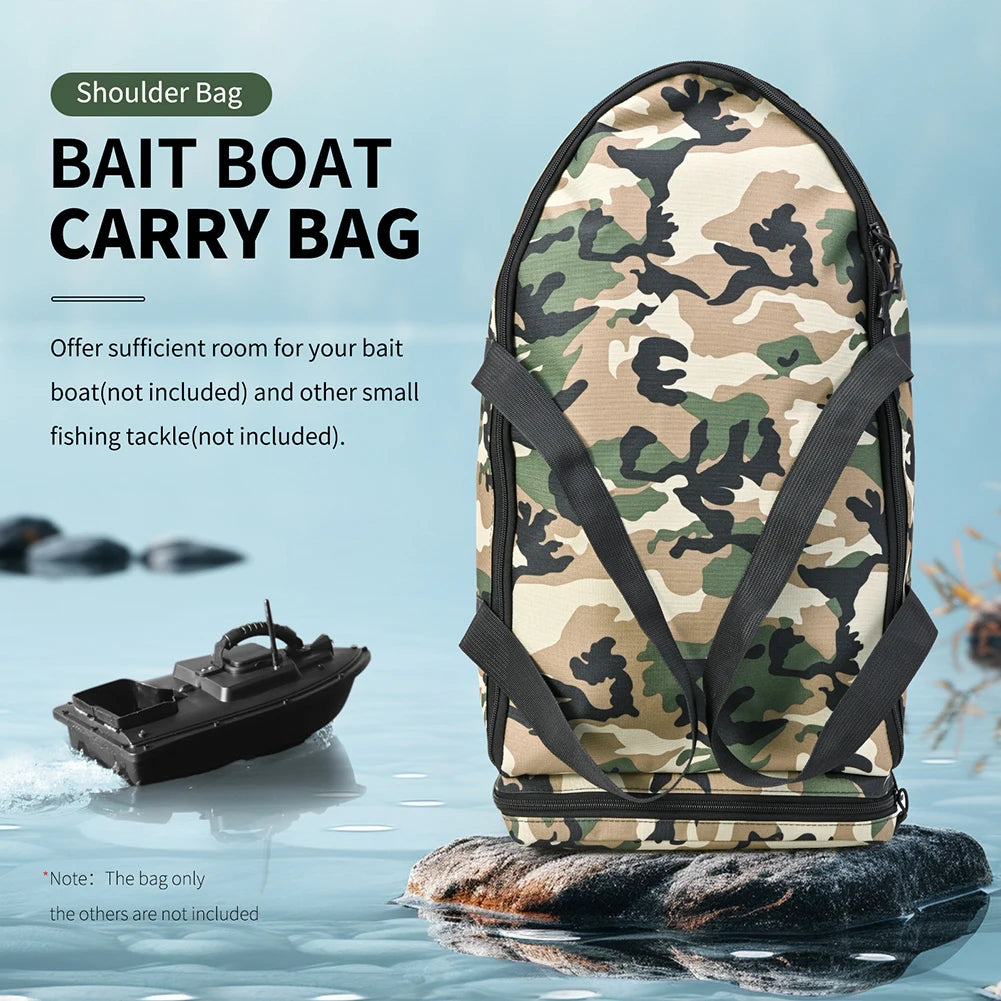 Bait Boat Carry Bag Water Repellent Fishing Tackle Bag Double Zipper