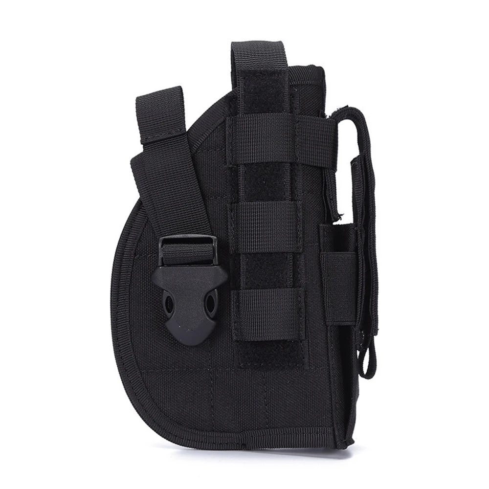 Tactical Pistol Holster Adjustable Right Hand Pistol Holster with Magazine Pouch