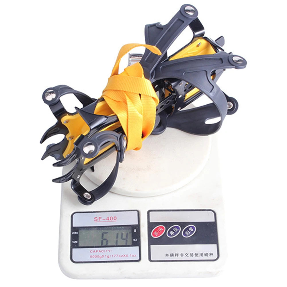 1 Pair Ice Crampons Stainless Steel 10 Teeth Snow Grips Crampons