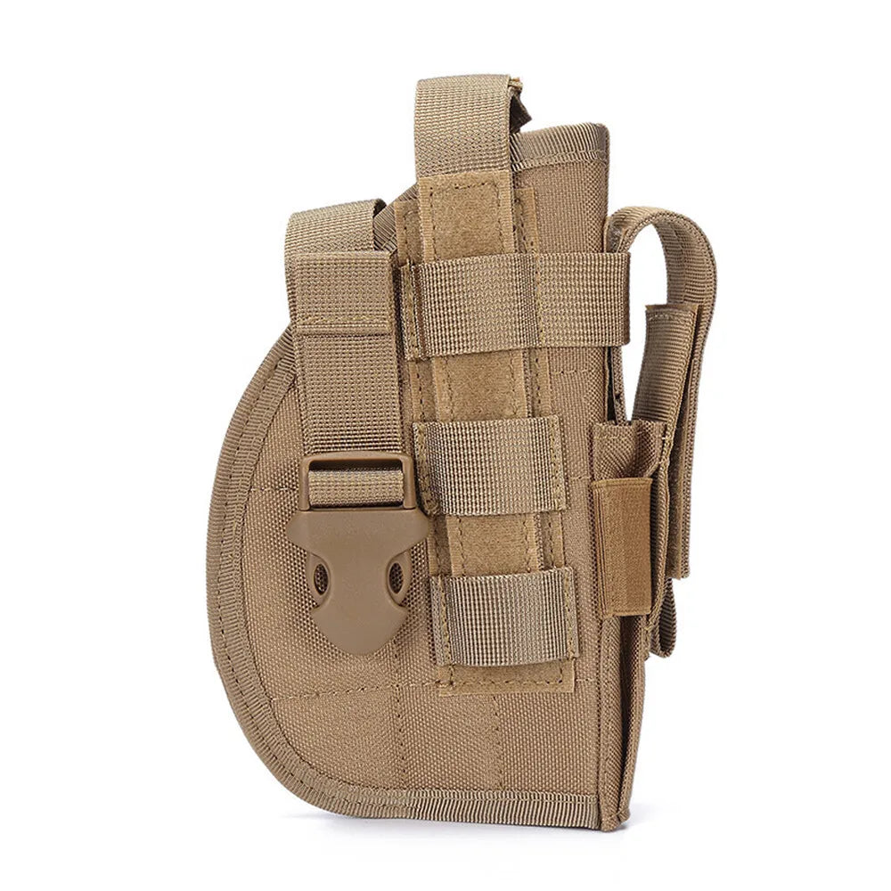 Tactical Pistol Holster Adjustable Right Hand Pistol Holster with Magazine Pouch