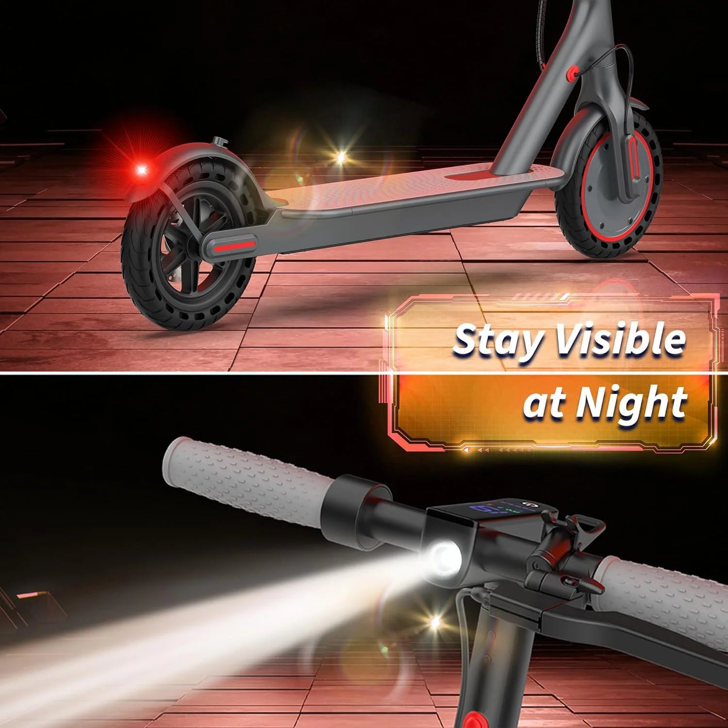 350W Electric Scooter 10.5Ah 19mph Max Speed 21miles Max Range Foldable E-Scooter for Adult