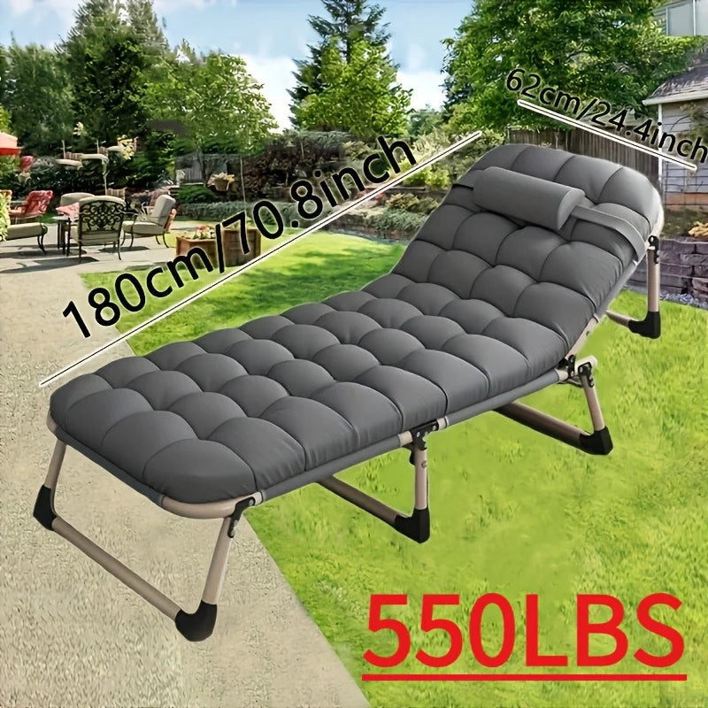 8ft/10ft /600 lbs Heavy Duty Folding Bed, Camping Bed