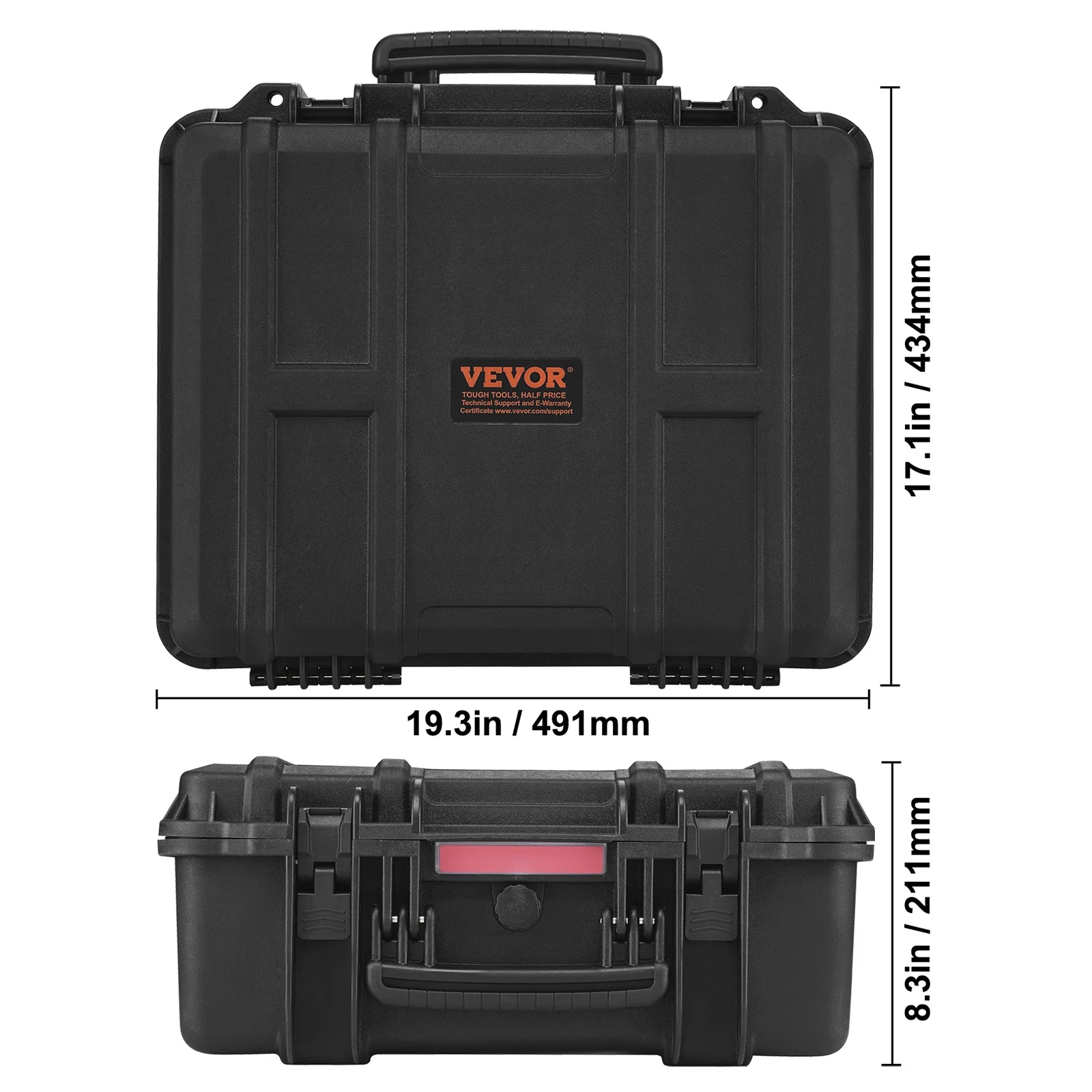 Hard Pistol Cases w/ Pre-cut PU Foam Lining  for 1/2/5/6 Pistol Lockable Pistol Case