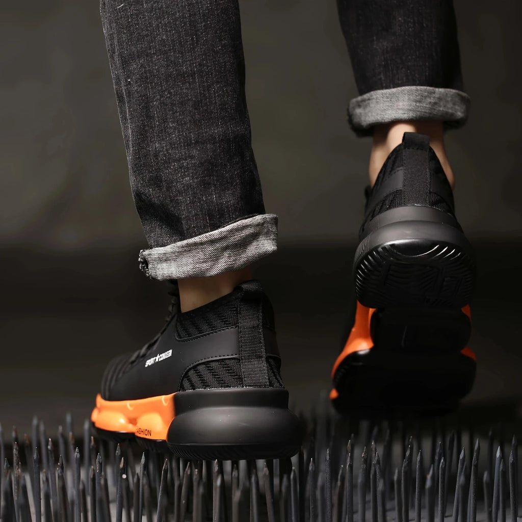 Anti-smash, anti-puncture, breathable, comfortable safety shoes