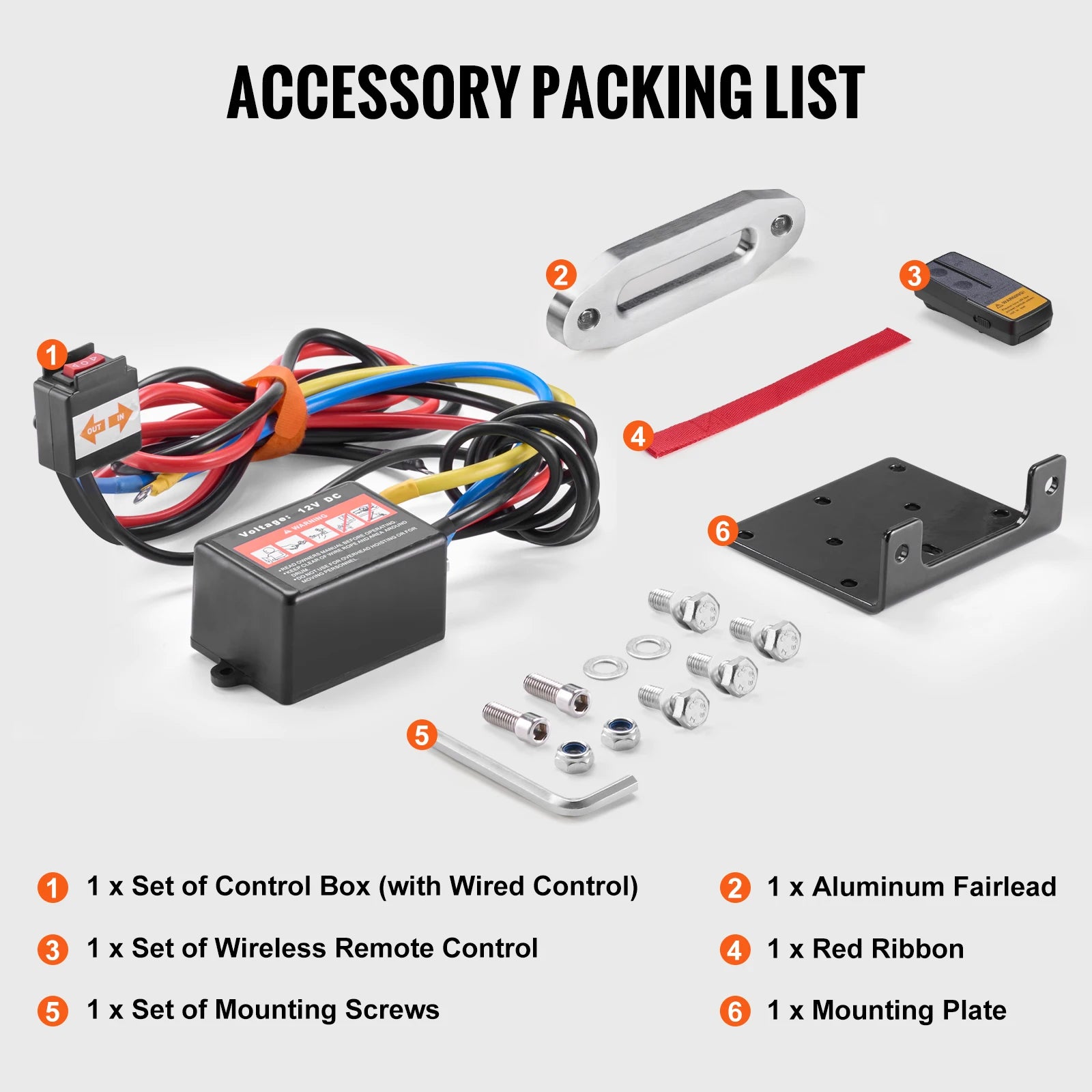 4500lbs ATV/UTV Electric Winch 12V with 39ft Synthetic Rope Wireless & Wired Remote Control