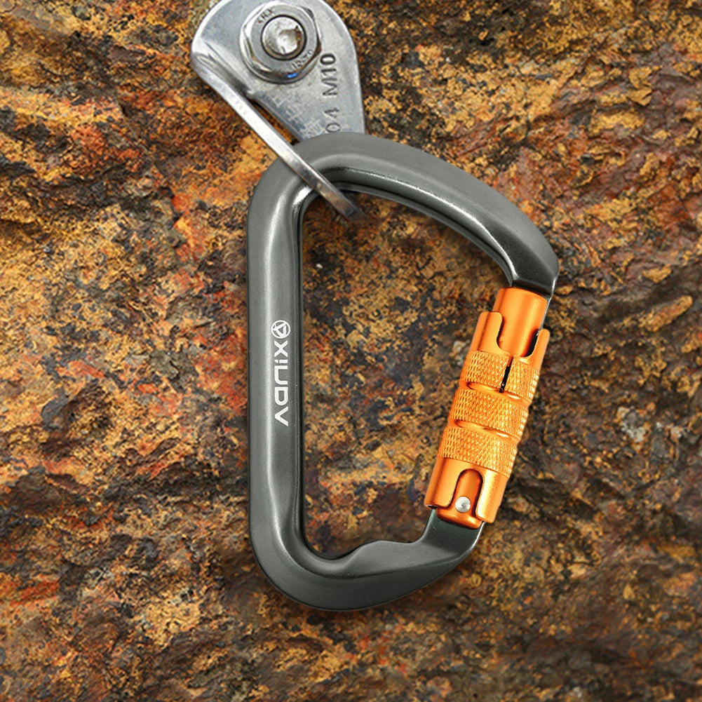 Rock Climbing Carabiner Heavy Duty Caribeaner Rappelling and Mountaineering