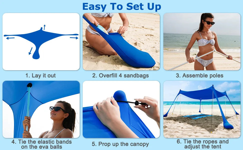 Camping Picnic Fishing Tent Outdoor Lawn Beach Leica Canopy