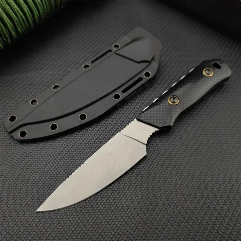 Orange Fixed Blade Knife D2  Blade S