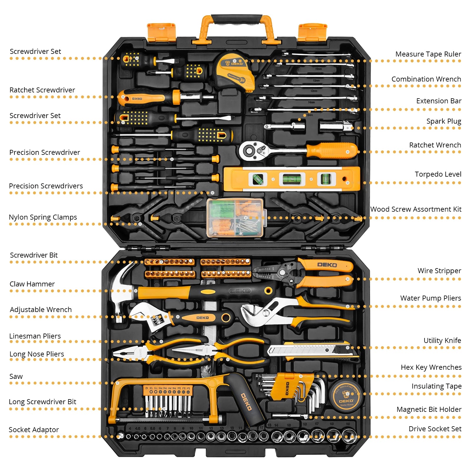 228Pcs Socket Wrench Auto Repair Tool Combination Package