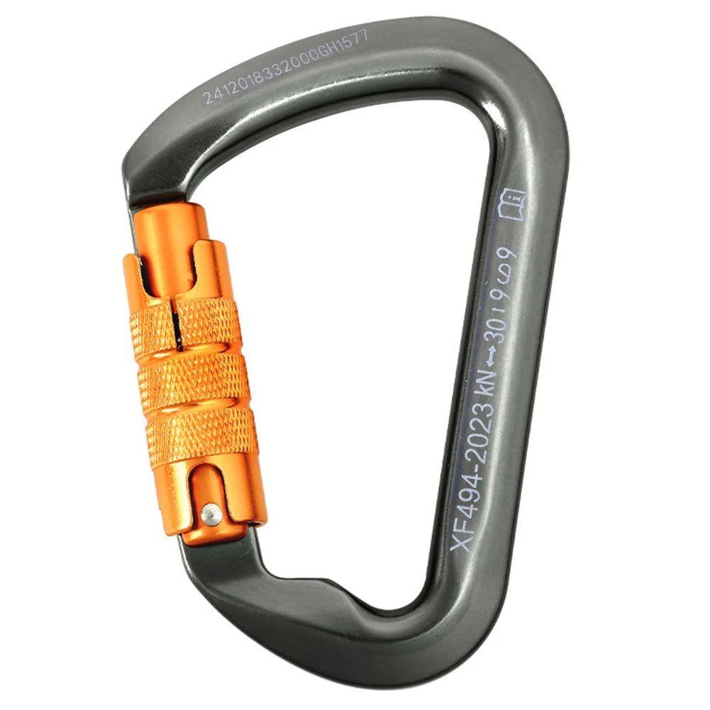 Rock Climbing Carabiner Heavy Duty Caribeaner Rappelling and Mountaineering