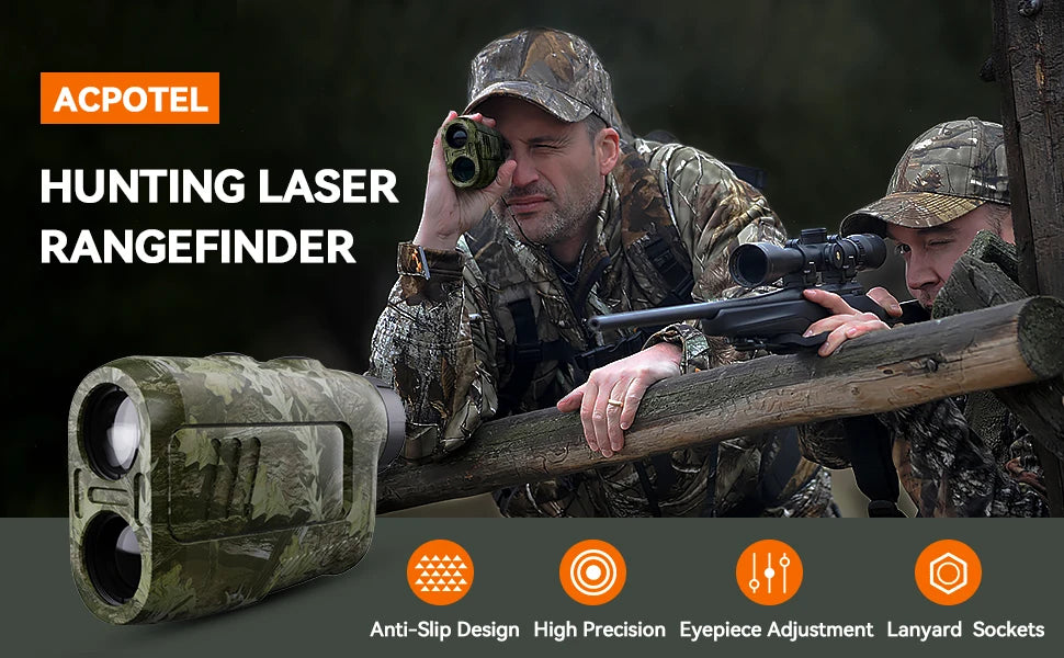 Range finder 7° Big Field 656Yd laser rangefinder , with Rain and Fog Ranging