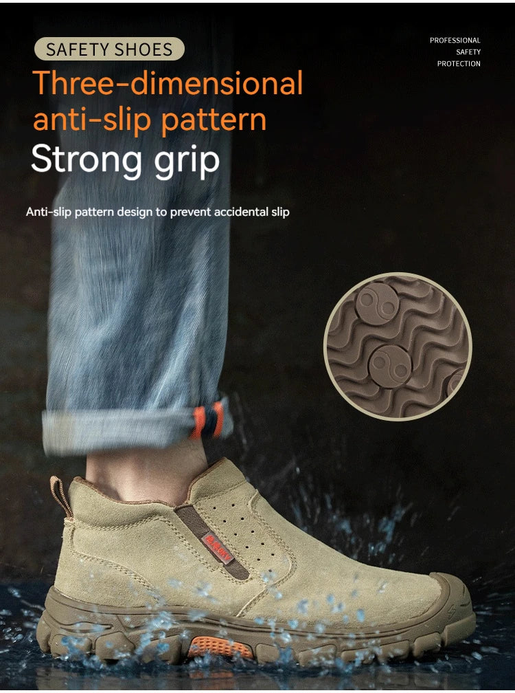 Mens Work Boots Composite Toe Safety Footwear