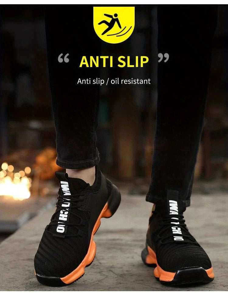 Anti-smash, anti-puncture, breathable, comfortable safety shoes