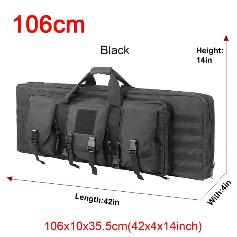 81 97 106 122cm Tactical Gun Bag Double Rifle Case