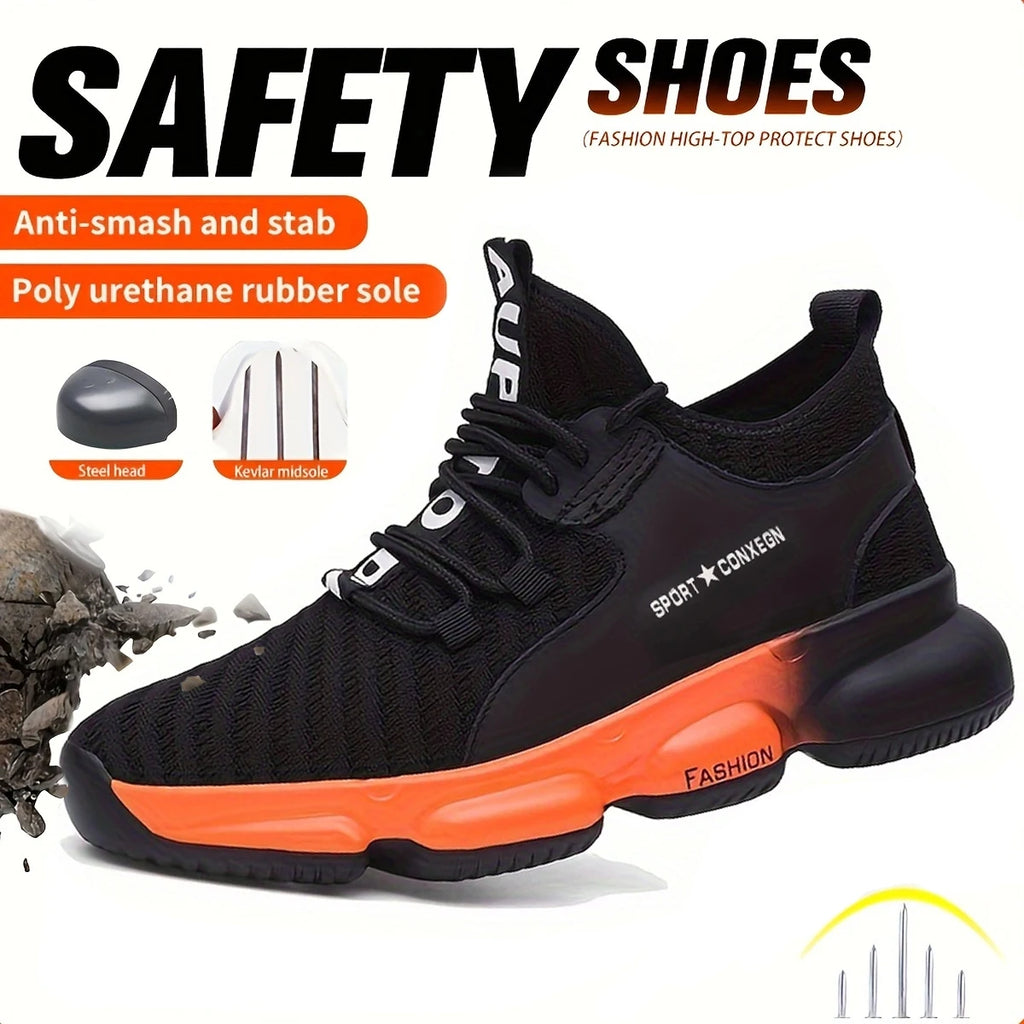 Anti-smash, anti-puncture, breathable, comfortable safety shoes