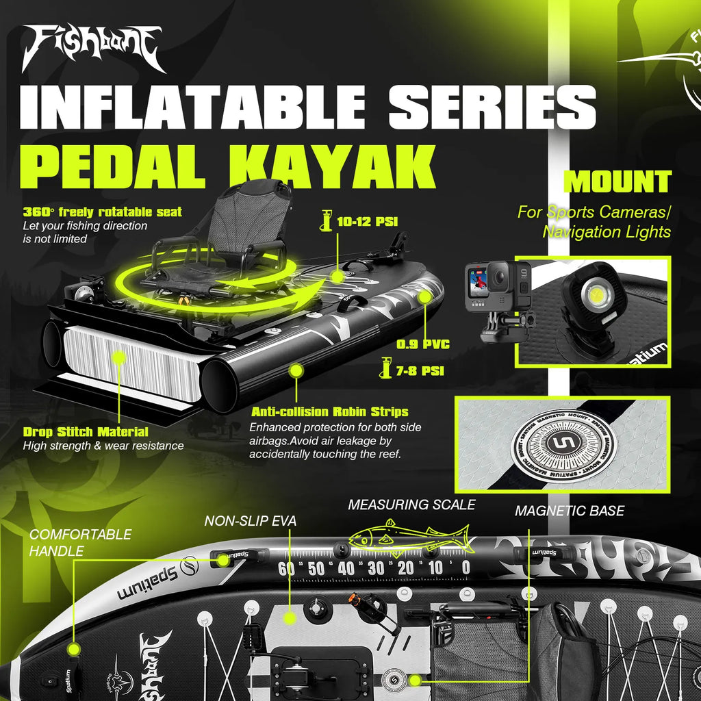 Pedal Drive Kayak Capacity 660LBS
