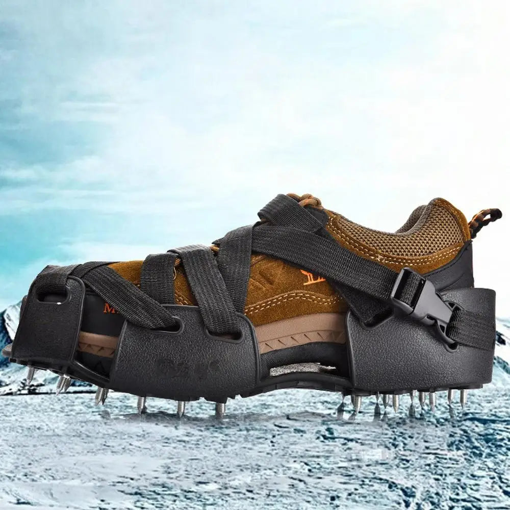 Crampons For Hiking Boots 32-Spikes Crampons Ice Cleats