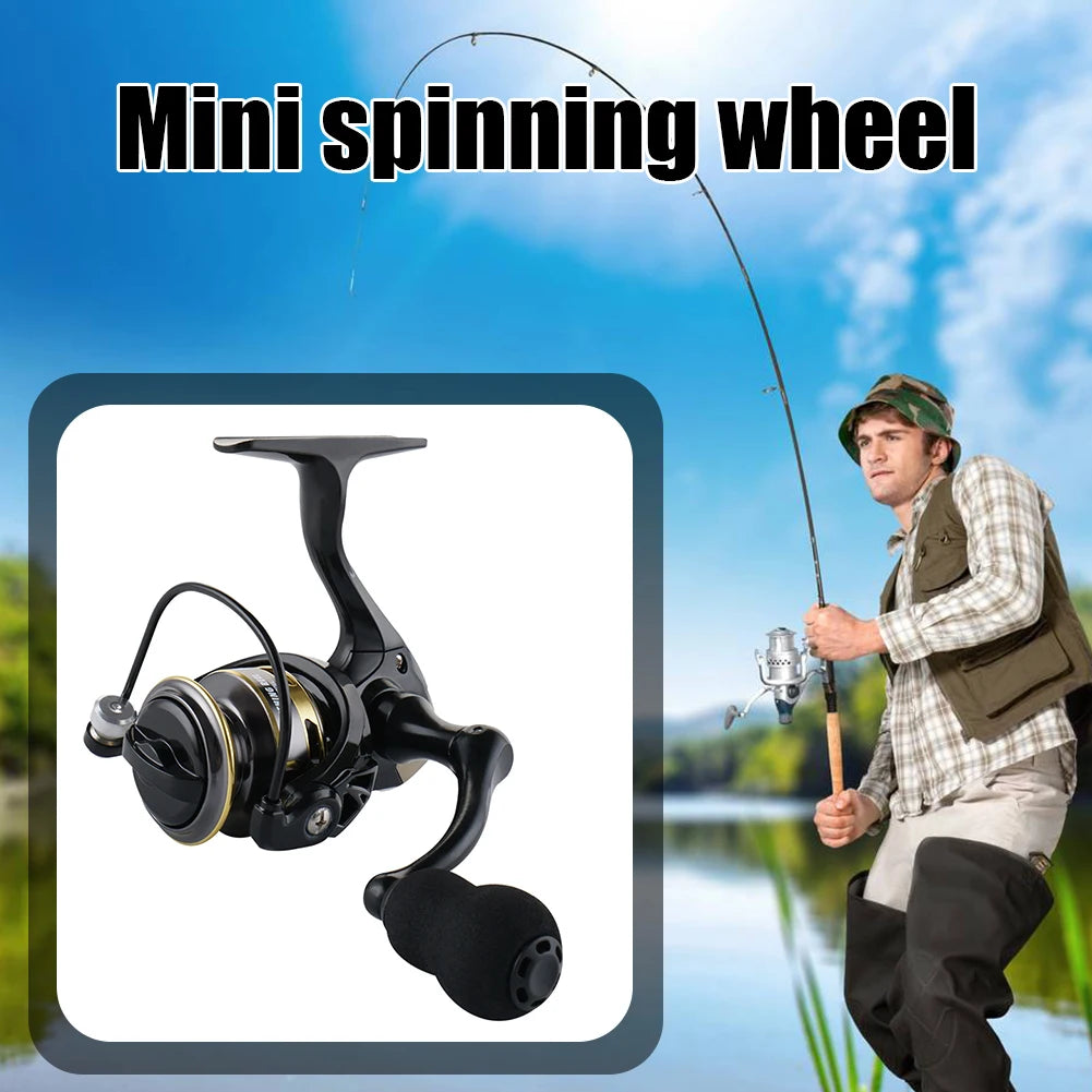 Ultra Lightweight Fishing Reel 13+1BB High Speed Gear Ratio 5.2:1 Mini Spinning Reel