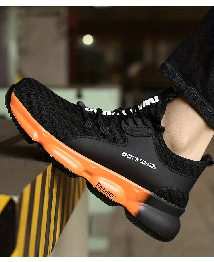 Anti-smash, anti-puncture, breathable, comfortable safety shoes