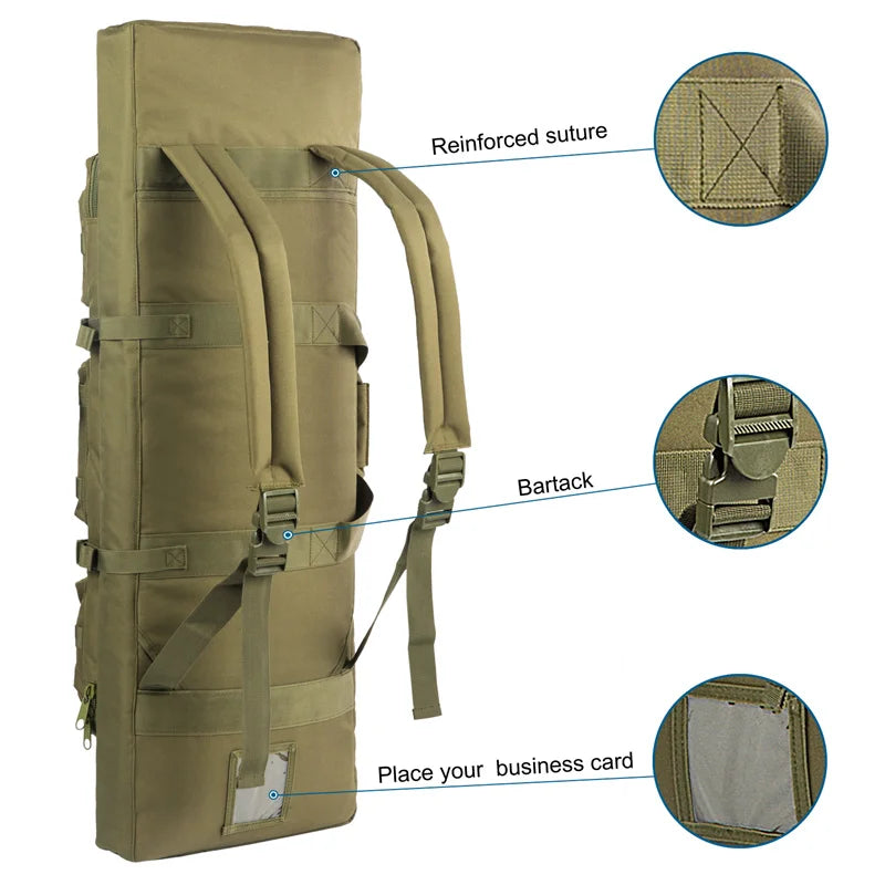 81 97 106 122cm Tactical Gun Bag Double Rifle Case