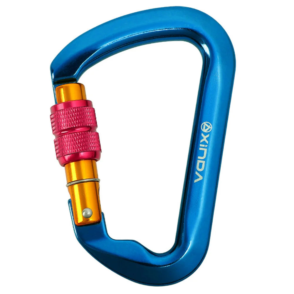 Rock Climbing Carabiner Heavy Duty Caribeaner Rappelling and Mountaineering